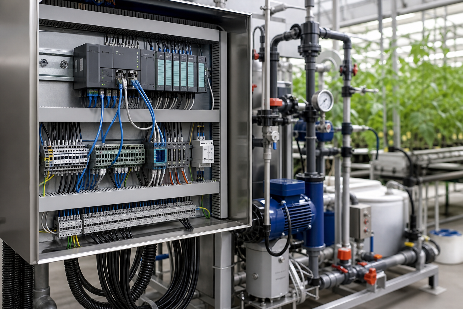 Greenhouse controls and fertigation equipment